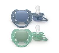 PHILIPS AVENT Silicone Soother 6-18 Months 2 Pack "Ultra soft" SCF091/42