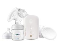 Philips Avent Single Premium Electric Breast Pump for Quicker and Personalised Milk Expression, Rechargeable Battery, Timer Display, SCF396/11