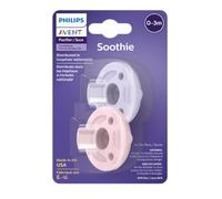 Philips Avent Soothie Pacifier, 0-3 Months, Pink/Purple - by Philips AVENT