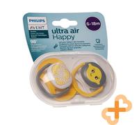 PHILIPS AVENT Ultra Air Baby Soother 6-18m Yellow Orthodontic Dummy Baby