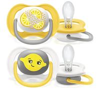 Philips Avent Ultra Air Dummy, 6-18 Months, Orthodontic, 0% BPA, 2 Pieces, with Sterilisation and Transport Case SCF080/18