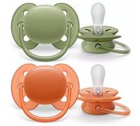 Philips Avent Ultra Air Night Pacifiers Lightweight Breathable Pacifiers for Children 18 Months and Older BPA Free with Light Button in the Dark (SCF376/23)