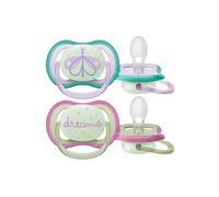 Philips Avent Ultra Air Night Soother 0-6 months Pack of 2