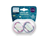 Philips Avent Ultra Air Night Soother 6-18 months Pack of 2