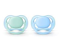 Philips Avent Ultra Air Pacifier, 0-6 months, blue/green, 2 pack, SCF244/20