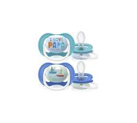 Philips Avent Ultra Air Pacifier, 6-18 months, Orthodontic & BPA-, 2 pcs
