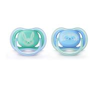 Philips Avent Ultra Air Pacifier 6-18m (Blue/Green) SCF344/22