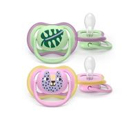 Philips AVENT Ultra Air Pacifier SCF087/13 - Orthodontic, 6-18 months, Silicone, BPA-free, 2-pack