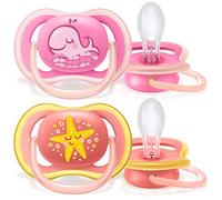 Philips Avent Ultra Air Pacifier SCF085/04 Lightweight Shield Designed to Provide Airflow with Large Holes to Keep Your Baby's Skin Dry