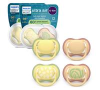 Philips Avent Ultra Air Soothers - Orthodontic Design, for Babies 0-6 Months,