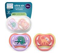 Philips AVENT Pacifier Ultra Air SCF349/47 — Orthodontic Silicone, BPA-Free, 18+ months, 2 pack