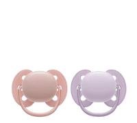 Philips Avent Ultra Soft 0-6m Boy Baby Pink & Purple Colour Pacifiers - 2 pcs