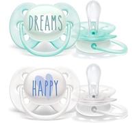 Philips Avent Ultra Soft/Doux Pacifier, 0-6 Months 2 Pieces