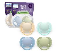 Philips Avent Ultra Soft Soothers - Orthodontic Design, for Babies 0-6 Months,