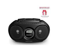 Philips Az215 Portable Stereo Cd Player Dynamic Bass Soundmachine In Black Black
