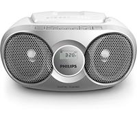 Philips AZ215S CD-Soundmachine (Digital UKW, Audio-In, 3 Watt, easy handling) - silver