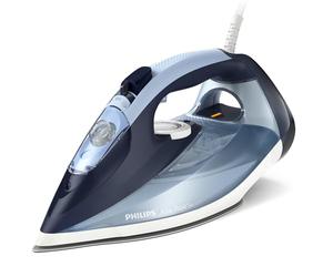 Philips Azur 7000 Series Steam Iron, 2800W, 250g Boost, Smooth glide | SteamGlide Plus built-to-last soleplate - 50g/min continuous, 250g boost, vertical shots, 2800W iron (DST7020/20)