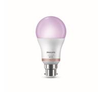 Philips WiZ A60 B22 Colour Smart Light Bulb - Pack of 2