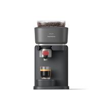 PHILIPS Baristina Espresso Machine, Grind, Tamp & Brew Coffee Beans in One Swipe, Compact, 16 Bar Pump Pressure, Automatic Grinder, Black with Berry Red Portafilter (BAR301/60)
