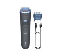Philips Beard Trimmer 3000 Series - Self-Sharpening Blades with Round Tips, 20 Lock-in Settings, Lift&Trim Comb, 100% Waterproof, Battery Indicator, USB Charging, Soft Pouch, Model BT3619/15