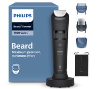 Philips Beard Trimmer 5000, 40 Length Settings, Wet & Dry, Full Metal Blades, Hair Collector, USB-A Cable, Soft Pouch, BT5780/15