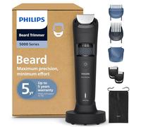 Philips Beard Trimmer 5000 Series - Self-Sharpening Metal Blades, 40 Lock-in Settings, BeardSense Technology, Hair Collector, 100% Waterproof, Fading Comb, Travel Pouch, Model BT5785/30