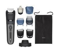 Philips Beard Trimmer 7000 Series - Self-Sharpening Metal Blades, 40 Lock-in Settings, BeardSense Technology, Hair Collector, 100% Waterproof, Charging Stand, Soft Pouch, Model BT7660/15