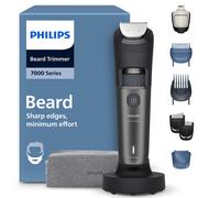 Philips Beard Trimmer 7000 with Travel Pouch, 40 Length Settings, Wet & Dry, Powerful Trimming, Full Metal Blades, Fading Combs, Hair Collector, for All Types of Hair, BT7665/15