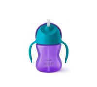 Philips Bendy Straw Cup 9m+ Purple 200ml