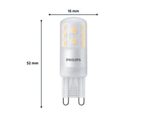 Philips bi-pin LED bulb G9 3.7W 470lm 2700K matt 3-pack