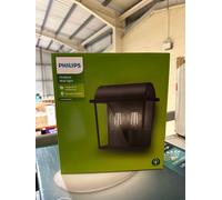 Philips Black Harvest Outdoor Wall Light 220v-240v IP44