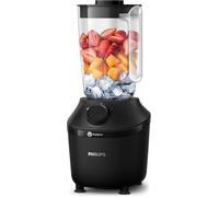 Philips Blender 3000 Series, ProBlend System, 1.9L Maximum Capacity, 1L Effective Capacity, 450W, 1 Speed Setting + Pulse, Plastic Jar, Black, (HR2041/01), Smooth blends with no lumps in 45 seconds*