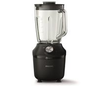 Philips Blender 3000 Series, ProBlend System, 2L Maximum Capacity, 1.25L Effective Capacity, 600W, 2 Speed Settings & Pulse, Glass Jar, Black (HR2291/