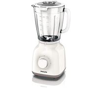 PHILIPS Blender, Daily Collection, 400W, 1.5L, Glass, 2 Speeds, Crystal Vase White
