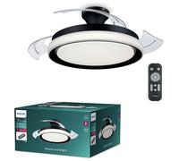 Philips LED Bliss DC Fan Ceiling 28W+35W TW Black