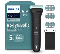 Philips Body Groomer 5000 Series - Trimmer for Men with Triple Protect Shave System, Intimate Trim & Shave, 100% Showerproof, 100 Min. Runtime, Model BG5470/15