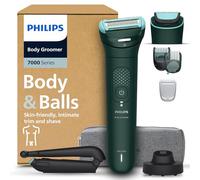 Philips Body Groomer 7000 Series - Trimmer for Men with 2D Flexing Head, Triple Protect Shave System, Interchangeable Heads, Intimate Trim & Shave, 100% Showerproof, 120 min. runtime, Model BG7485/30