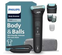 Philips Body Groomer 7000 Series - Trimmer for Men with 2D Flexing Head, Triple Protect Shave System, Interchangeable Heads, Intimate Trim & Shave, 100% Showerproof, 120 min. Runtime, Model BG7480/15