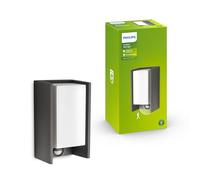 Philips Outdoor Wall Light Bridge Anthracite with Motion Sensor No Bulb Included