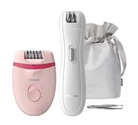 Philips - BRP531/00 - Satinelle Essential Compact Epilator - Integrated Opti-Light, Mini Epilator and Tweezers Included