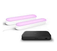 Philips Bundle: 2-pack Play bar white + Hue sync box 8K