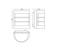 Philips Calgary outdoor wall lamp, stainless steel, sensor