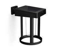 Philips Lighting Camill UltraEfficient Outdoor Solar Wall Light, Round, 1.4W, 3000K, Black, Clear, Motion Sensor, IP44 Weatherproof