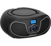 Philips CD Player Boombox, Dynamic Bass Boost with Bluetooth, FM Radio, USB Playback & AUX Input, Portable Top-Loading CD Boombox, Clear Stereo Sound Dual Speakers, CD-R/CD-RW/MP3 Compatible (Black)