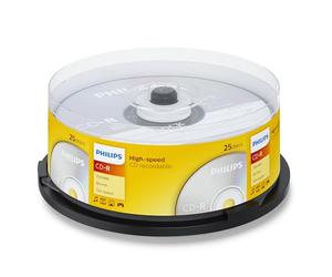 Philips CD-R 80 Minute 52x Spindle - 25Pack