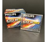 Philips CD-R 90 High Capacity Blank Recordable Discs Multi Speed 800MB X10 NEW