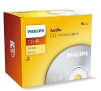 Philips CD-R80 5 PACK - Digital Audio Music Digital 80 MINS / 700MB CDR - NEW