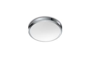 Philips Ceiling Light LED Luminaire Doris Bathroom Warm White 17W Chrome D:31.3cm