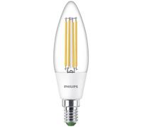 Philips candle LED bulb E14 2.3W 485lm clear 3000K