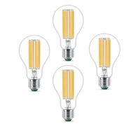 Philips Classic Ultra Efficient 5.2w (75w) A70 E27 4000K Cool White Light Bulb - 4 Pack